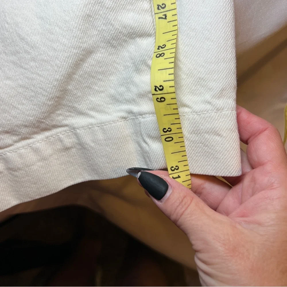 Zara Women’s‎ Ivory Cargo Pants Pockets 90’s Y2K Women’s Size XS - Picture 14 of 16